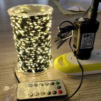 Remote Control LED Copper Wire String Lights for Christmas Tree Decoration