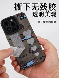 Universal Anti-Slip Diamond Texture Clear Self-Adhesive Tape for Phone Cases, Laptops, and Tablets