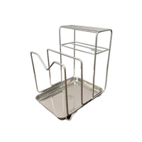 304 Stainless Steel Kitchen Knife Holder Rack Multifunctional Storage for Chopping Board and Cutlery