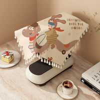 Creative Cartoon Coffee Machine Dust Cover Refrigerator Air Fryer Dust Cloth