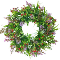 Artificial Gypsophila Wreath for Christmas, Thanksgiving, Autumn Weddings, and Home Decor