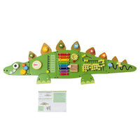 Wooden Crocodile Wall Toy for Early Education Centers - Educational Busy Board for Toddlers