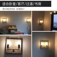 Nordic Minimalist Cement Double-Head Wall Lamp Industrial Vintage Style for Cafe Bar Aisle Decor