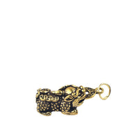 Brass Pixiu Keychain Pair with Auspicious Charms