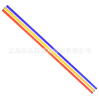 Agility Pole Slalom Pole Soccer Training Equipment, Red & White Telescopic Pole for Football Drills