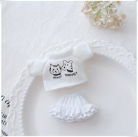 14cm Doll Clothes Set for Potato Dolls - T-Shirt, Cake Skirt, Pajamas