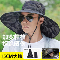 Breathable Sun Protection Fishing Bucket Hat with Wide Brim for Men and Women