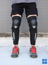 COM Downhill BMX Mountain Bike Hard Shell Knee Pads for Cycling