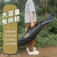 Hard Shell Fishing Rod Bag 137cm Large Capacity Waterproof Lure Sea Rod Tackle Bag