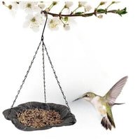 Durable Metal Hanging Bird Feeder for Outdoor Garden and Yard Decoration