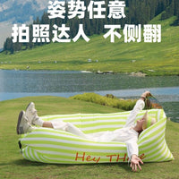 Inflatable Lounger Air Sofa Portable Sleeping Bag for Outdoor Camping & Festivals