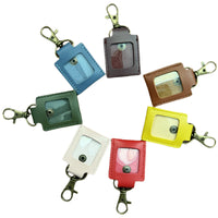 Mini Leather Photo Album Keychain Pendant for Pet Couple Commemorative Photos