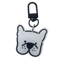 Hand-Painted Dog Emoji Acrylic Keychain for Bags, Couples, and Friends