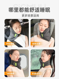 Car Seat Headrest Pillow for Travel, Adjustable Neck Support Cushion for Napping in Car, Train, or Plane