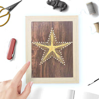 DIY String Art Kit for Adults & Kids, Creative Plant-Themed Nail & Thread Craft for Stress Relief, Desktop Decor