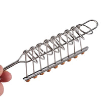 Nine-Link Puzzle Ring Set for All Ages, Brain Teaser Disentanglement Toy