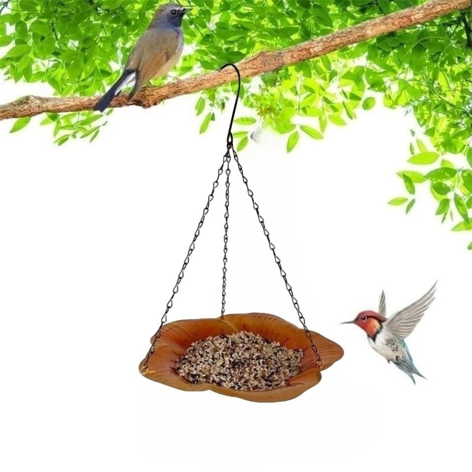 Durable Metal Hanging Bird Feeder for Outdoor Garden and Yard Decoration
