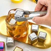304 Stainless Steel Reusable Ice Cubes for Whiskey, Wine, and Beverages