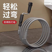 Spring Steel Wire Drain Clog Remover for Toilets and Pipes