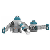 Kids' Outdoor Rocket Slide & Climbing Playset for Parks & Yards