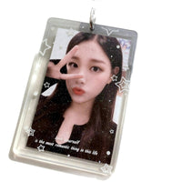 Acrylic Transparent Photocard Holder Keychain for 3-inch Photos