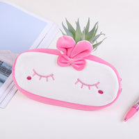 Korean Creative Plush Pencil Case for Students, Large Capacity Pen Bag, Birthday Gift