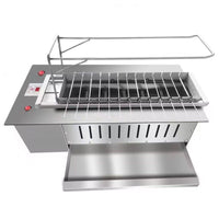 Automatic Rotating BBQ Grill, Smoke-Free Electric and Charcoal Grill for Home and Commercial Use