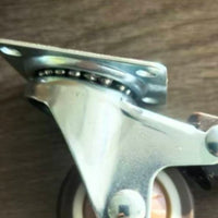 1.5-inch Heavy-Duty Silent Flat Brake Caster Wheels for Furniture