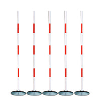 Agility Training Poles with Rubber or Cast Iron Base for Soccer Basketball Drills