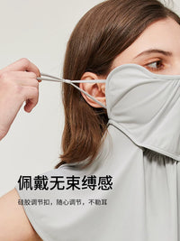 UVBANANA Full Face UV Protection Sun Mask for Women, Breathable Summer Neck Guard Sunscreen Veil