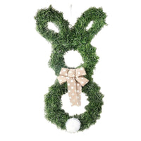Easter Bunny Bow Wreath Door Decor for Spring