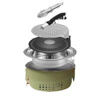 Portable Outdoor Charcoal Grill Set for Picnic and Home Use - Complete BBQ Stove Kit
