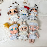 10cm Doll Pajama Set with Eye Mask and U-shaped Pillow for Yuy Xiaoyu Nyota Tata Kuku Dolls
