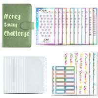 A6 Macaron Budget Binder with Cash Envelopes and Savings Challenge Notebook