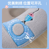 Smart Toilet Seat Cover Cushion, All-Season Universal Zippered Soft Toilet Seat Pad