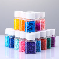 30ml Clear Plastic Storage Bottles with Lids for DIY Crafts and Small Items
