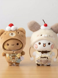Cute Cartoon Plush Doll Keychain Pendant for Couples, Backpack Charm Gift