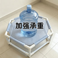 Elevated Breathable Cat Hammock Bed with Metal Stand for Summer