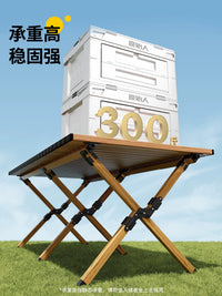 Portable Aluminum Alloy Roll-Up Camping Table and Chair Set for Outdoor Picnic