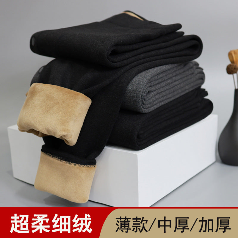 Men's Thermal Fleece Lined Base Layer Pants High Waist Warm Leggings