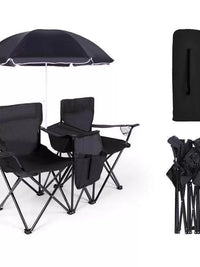 Portable Folding Camping Chair with Umbrella for Outdoor Activities