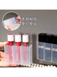 Clear Deepened Lipstick Organizer with 3/6 Slots for Cosmetics and Skincare
