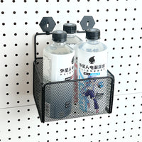 Magnetic Hook Storage Basket for Pegboard Desk Organizer