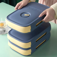 Stackable Rolling Egg Dispenser with Lid for Refrigerator, Drawer-Type Egg Storage Container