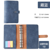 A6 Faux Leather Notebook with Zipper Pouch and Budget Sheets, Vintage Style Journal Diary