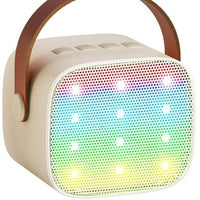 K1/P2 Portable Wireless Bluetooth Karaoke Microphone Speaker with LED Light for Home & Outdoor Use