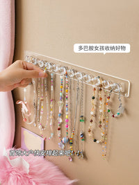 Wall-Mounted Jewelry Organizer for Necklaces, Rings, and Bracelets