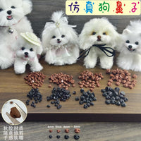 Soft Rubber Dog Noses for DIY Crafts - 4/5/6/8mm Twist Sticks, No Pins, Trimmable
