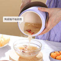 Mini Multifunctional Electric Stew Pot for Home Use, Portable Porridge Cooker and Soup Maker