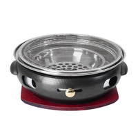 Korean Japanese Style Cast Iron BBQ Grill Smokeless Charcoal Grill Commercial Household Round Frying Grill